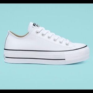 White leather converse